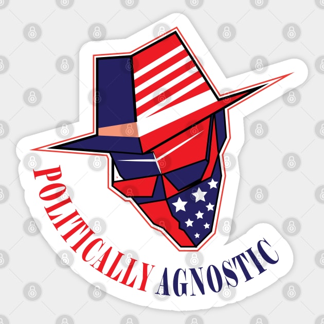 Politically Agnostic Sticker by ArticArtac